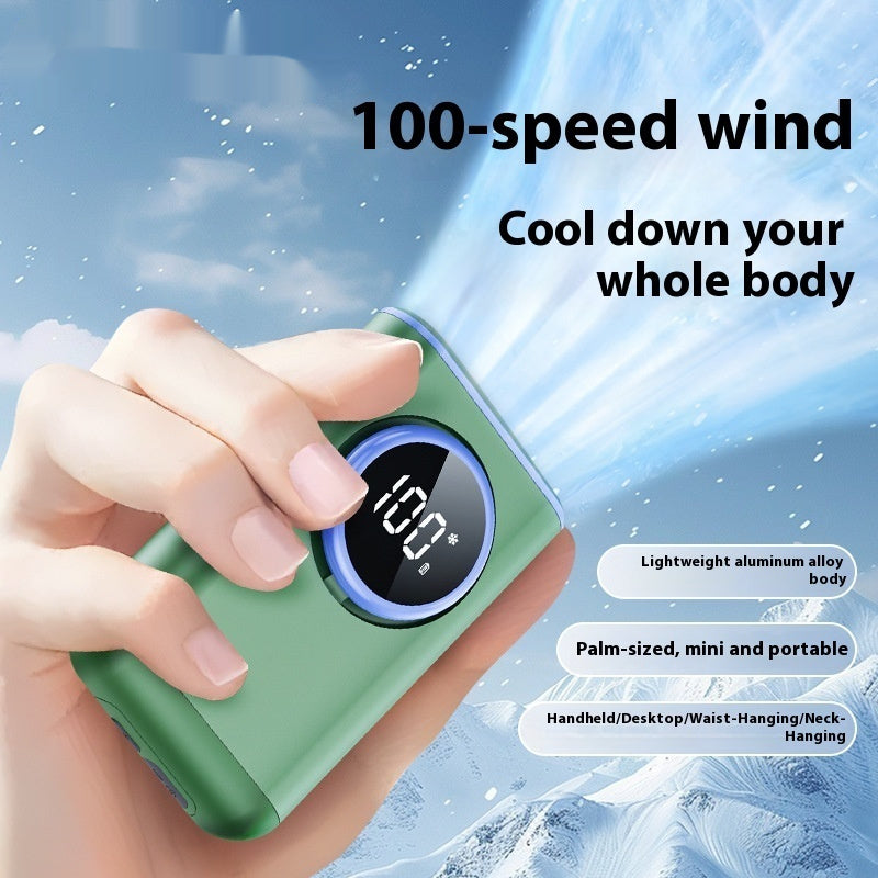 Handheld Clip Waist Hanging Neck Mini Small Fan