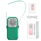 Mini Folding Usb Rechargeable Hanging Neck Fan