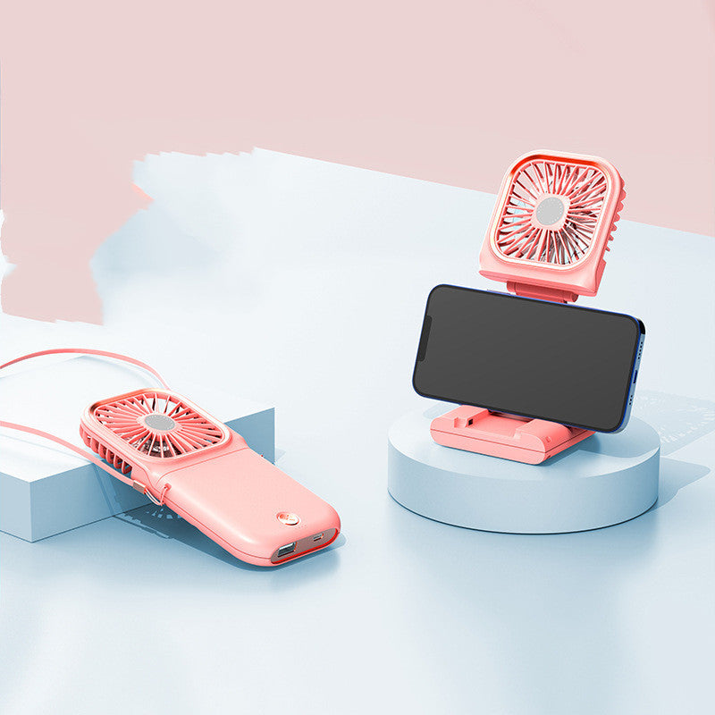 Mini Folding Usb Rechargeable Hanging Neck Fan