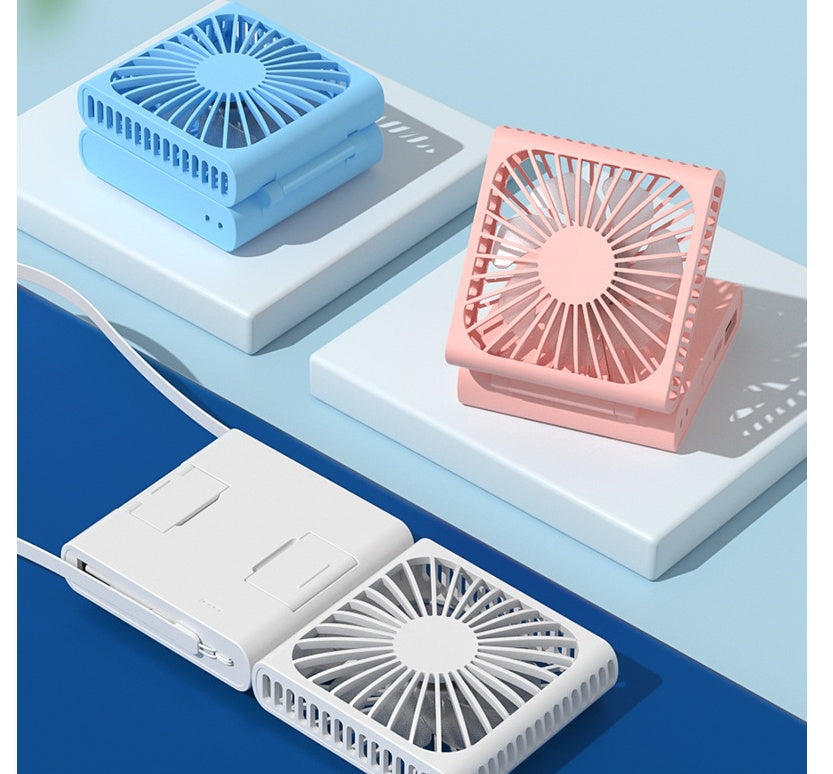 New Back Clip Portable Hanging Neck USB Power Bank Mini Fan