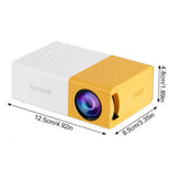 Portable Projector 1080P LED Mini Home Cinema Movie Theater Projector Multimedia