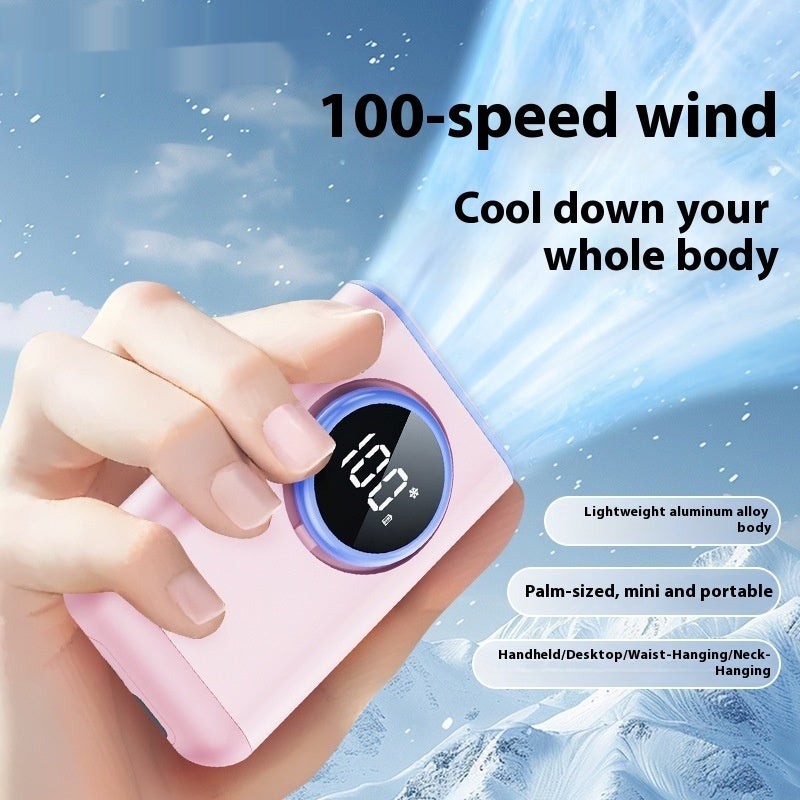 Handheld Clip Waist Hanging Neck Mini Small Fan