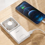 New Back Clip Portable Hanging Neck USB Power Bank Mini Fan