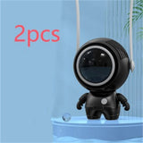 Personal Neck Fans USB Rechargeable Astronaut Small Fan Handheld Hanging Neck Creative Bladeless Mini Fan Easy To Use